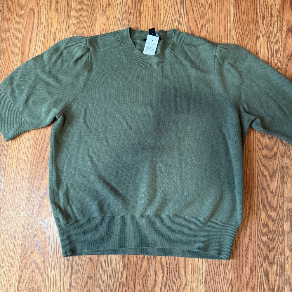 Ann Taylor Women's Olive Crewneck Top